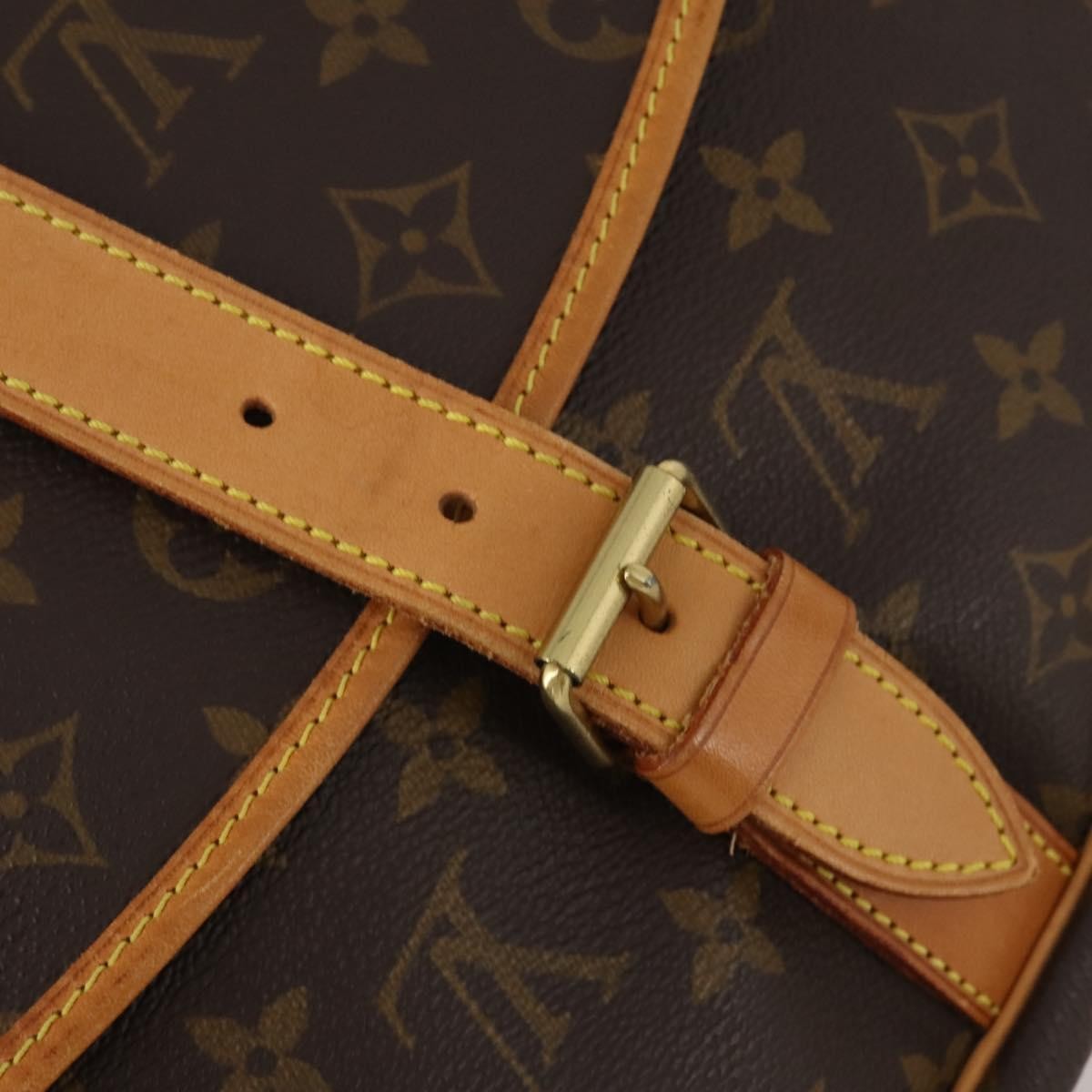 Louis Vuitton Saumur Monogram, Brown, Canvas, Shoulder Bag