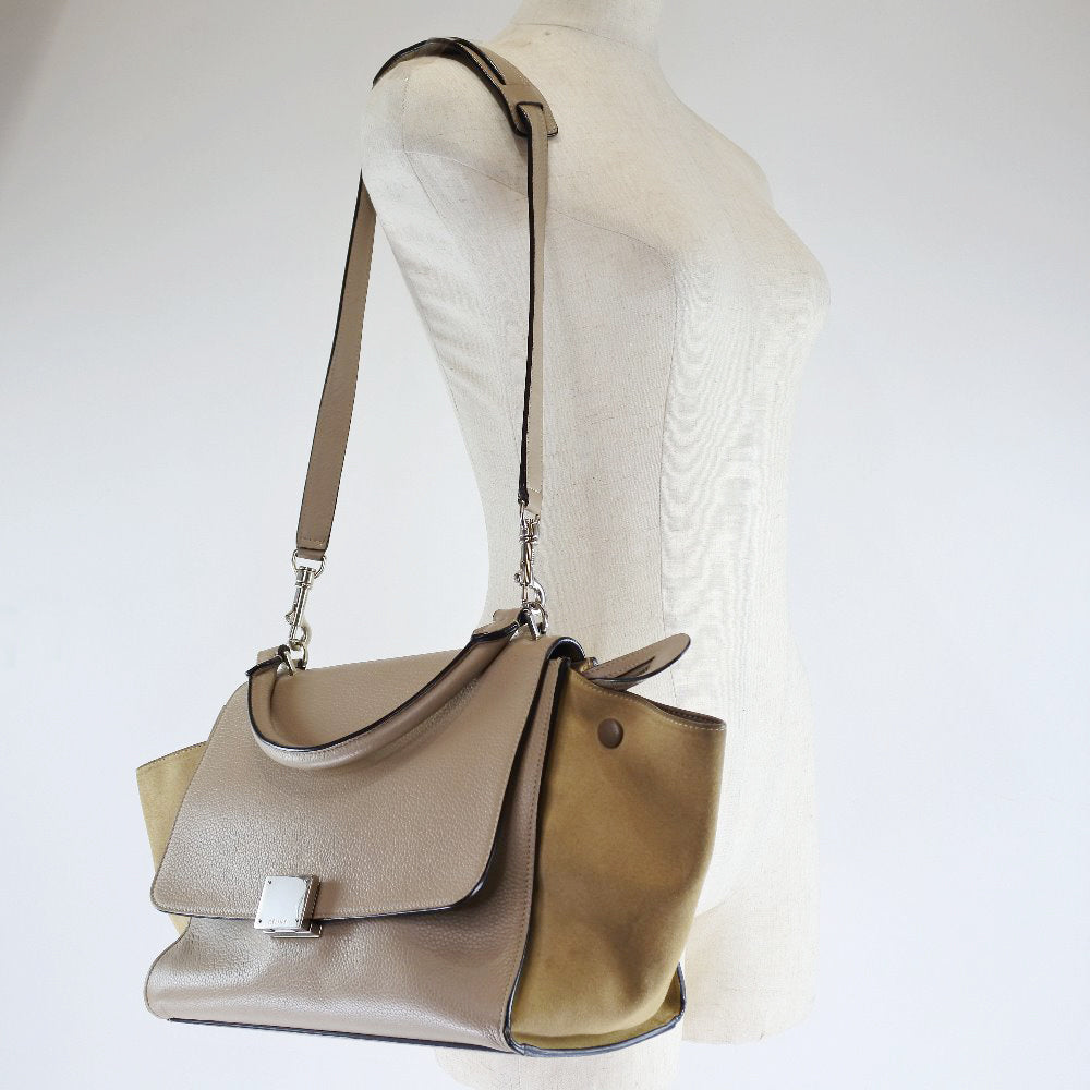 Céline Trapèze, Multicolour, Leather, handbag