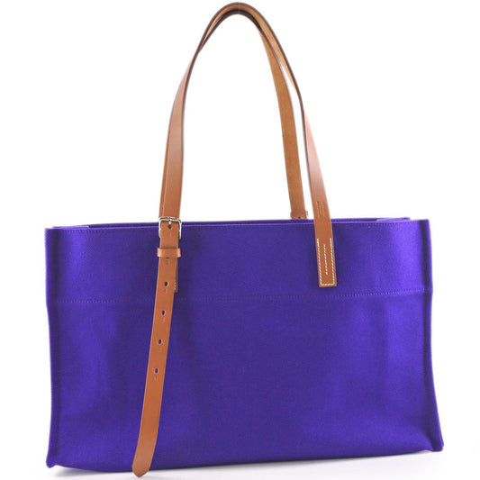 Hermès Étrivière, Purple, Canvas, handbag