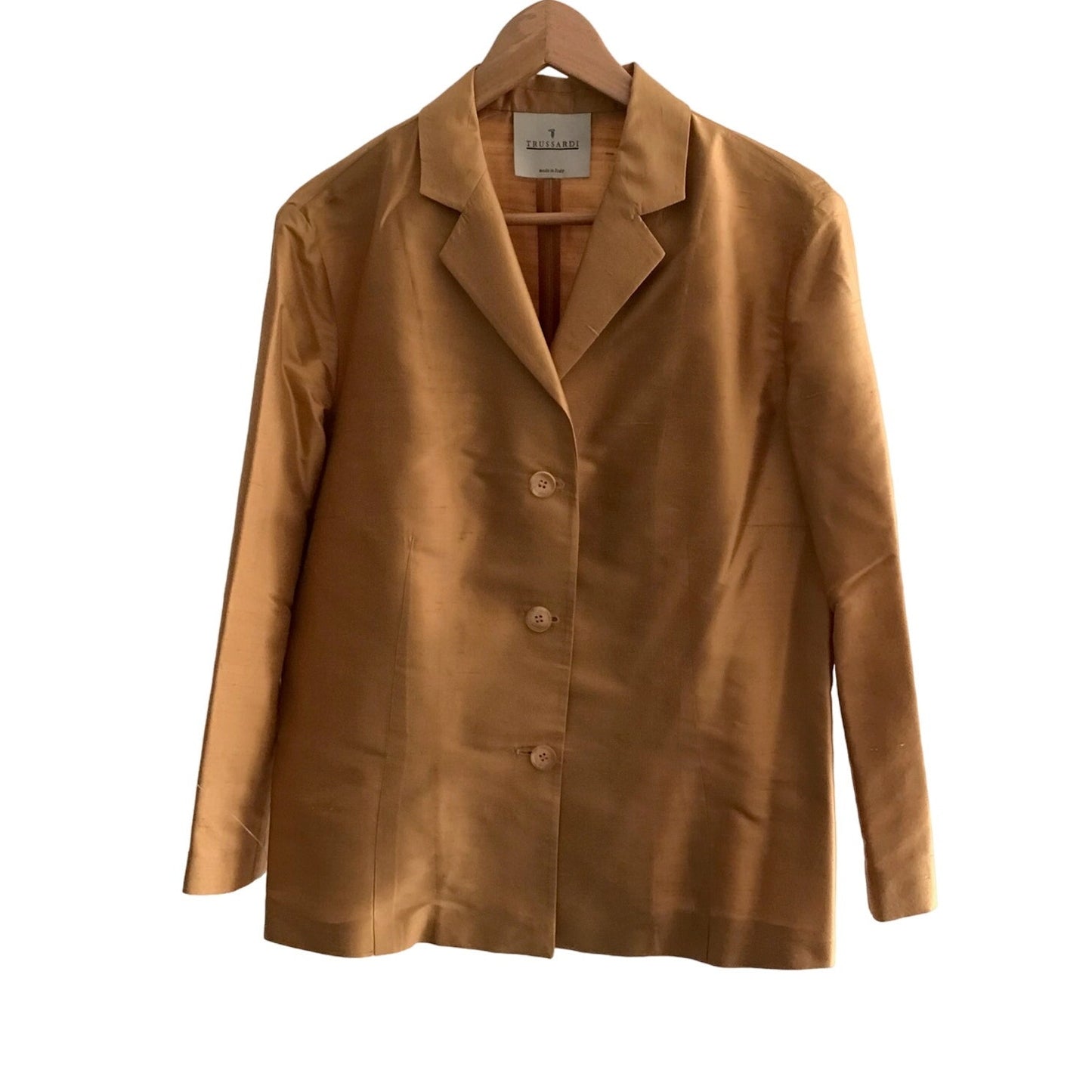 TRUSSARDI Silk Blazer and Pants Suit Set