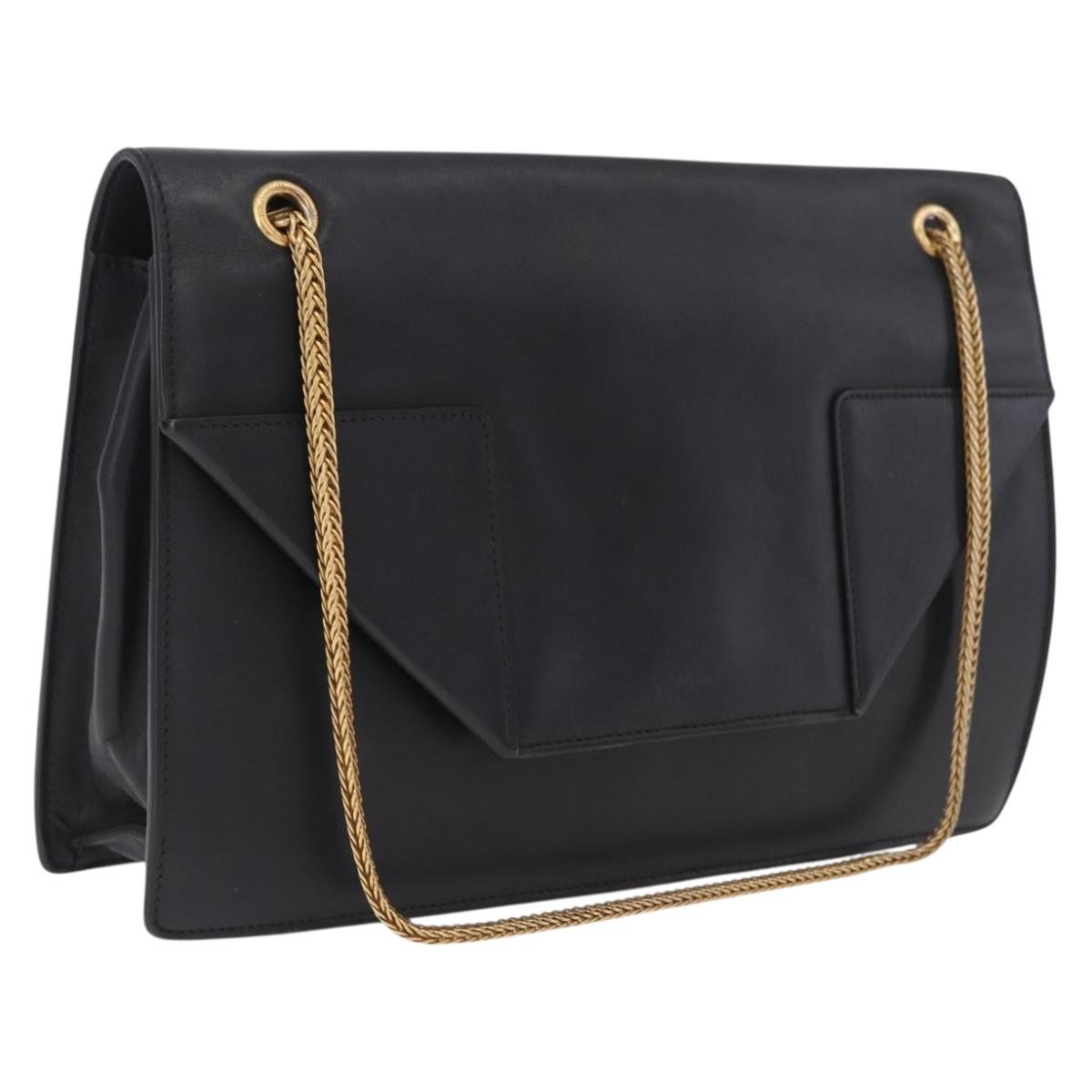 Saint Laurent Betty Leather, Black, Leather, Handbag