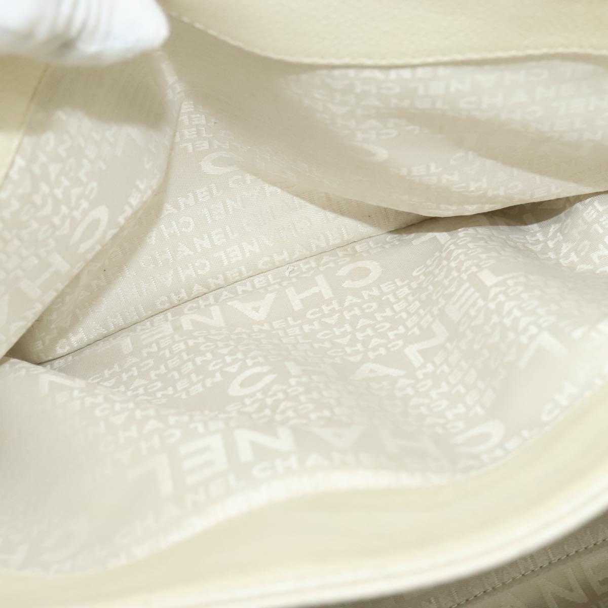 Chanel Reissue Cerf Executive Tote Leather, WHITE, LEATHER, Tote bag