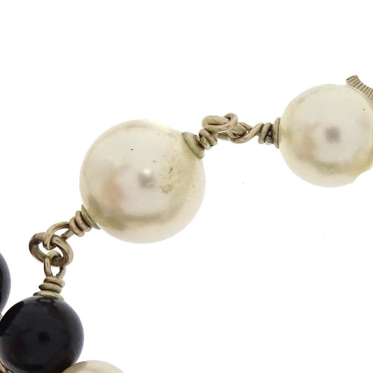 Chanel CC Necklace Faux Pearl and Metal, Gold, Gold Plated, Necklace