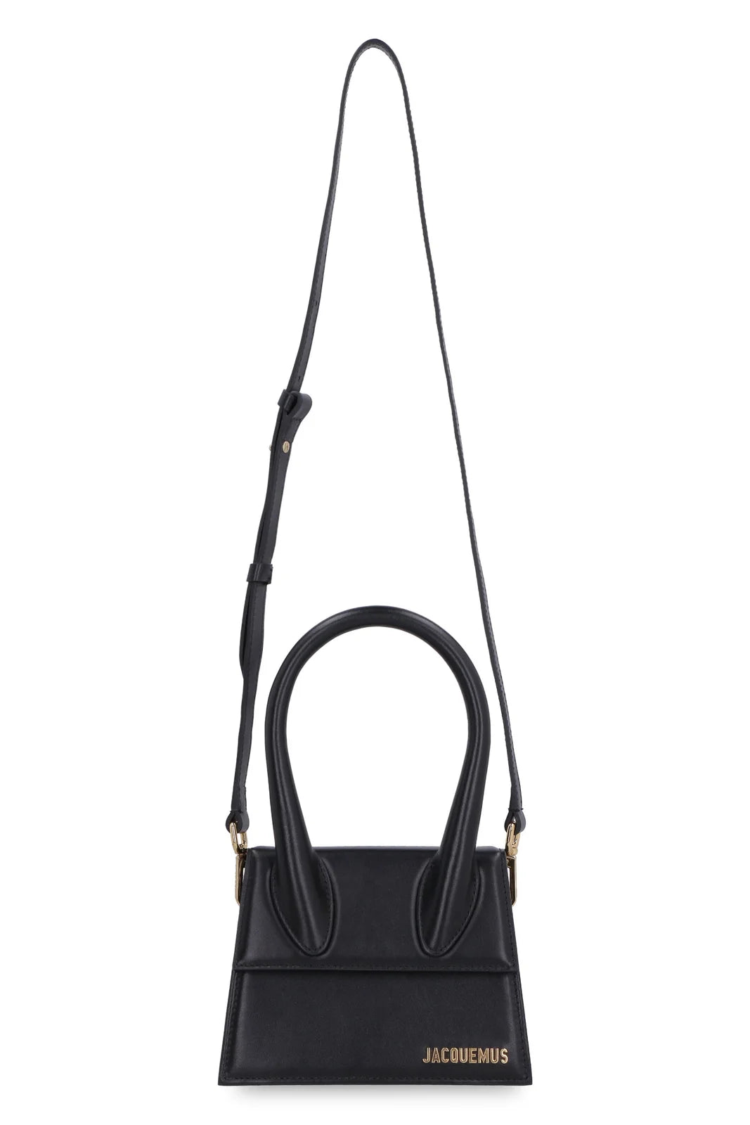 Jacquemus Le Chiquito Moyen Bag Leather, BLACK, LEATHER, Crossbody bag