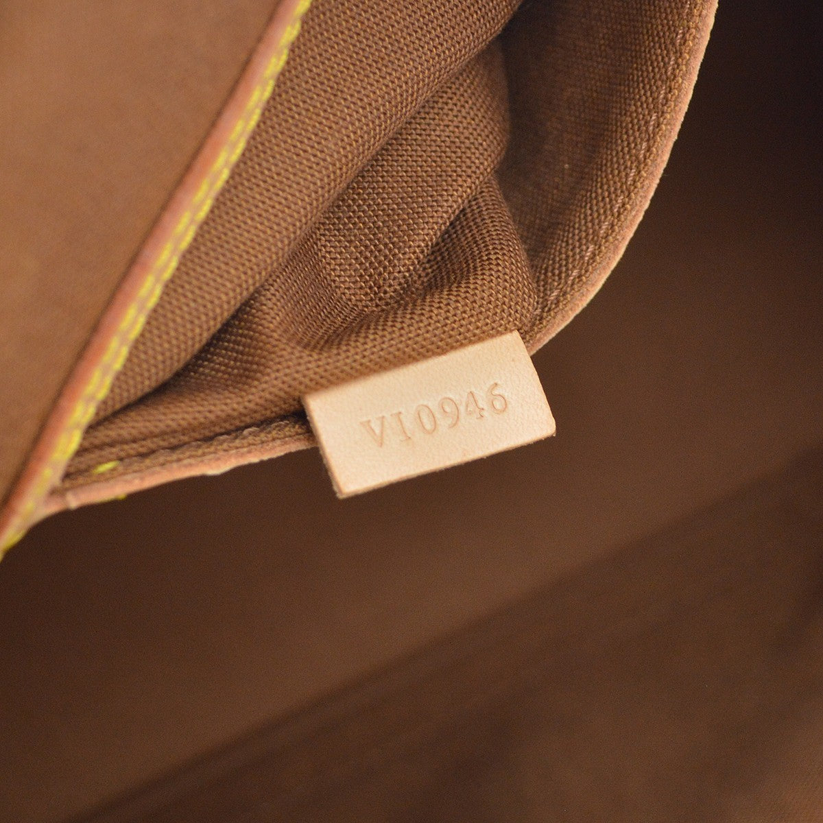 Louis Vuitton Alma Monogram, Brown, Canvas, Handbag
