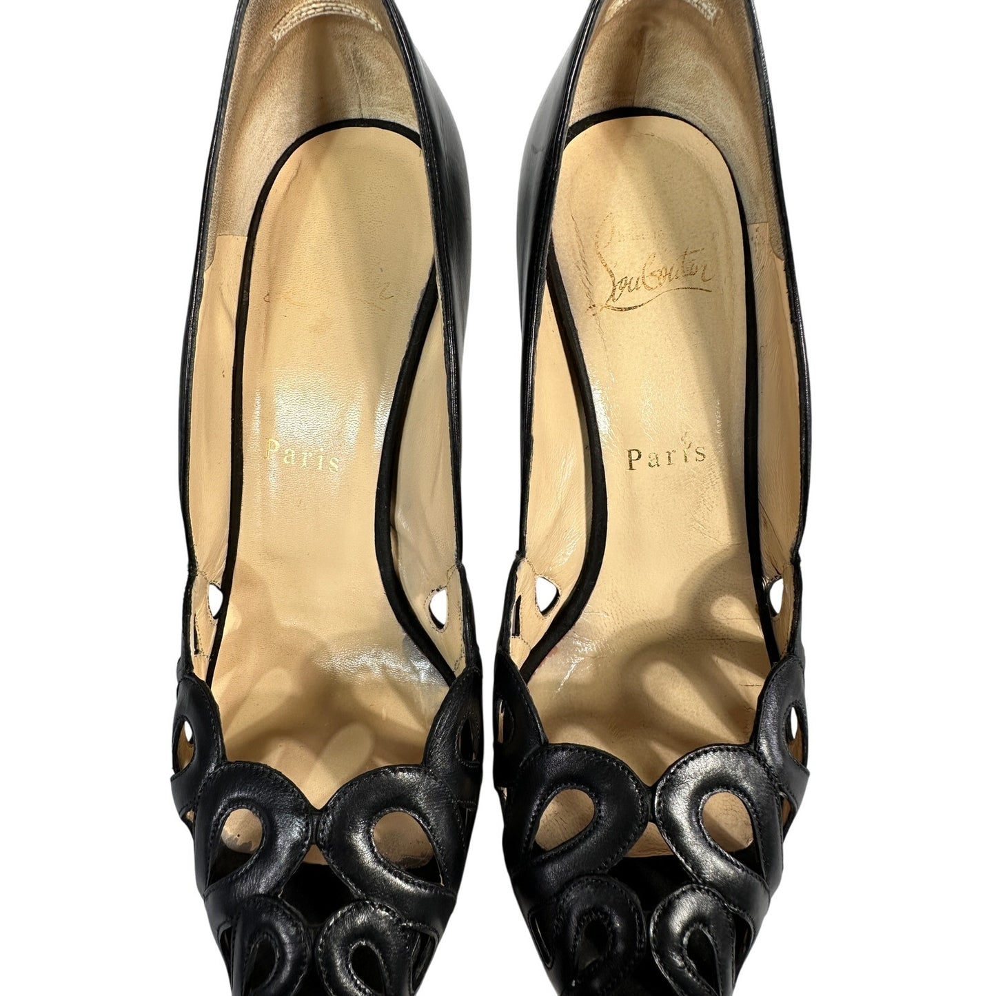 Туфли-лодочки CHRISTIAN LOUBOUTIN Gorgone 120 с открытым носком