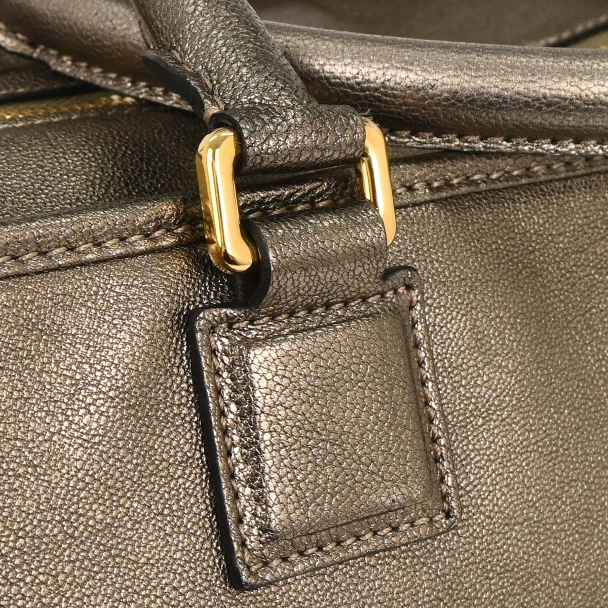 Loewe Amazona Leather, Gold, Leather, Handbag