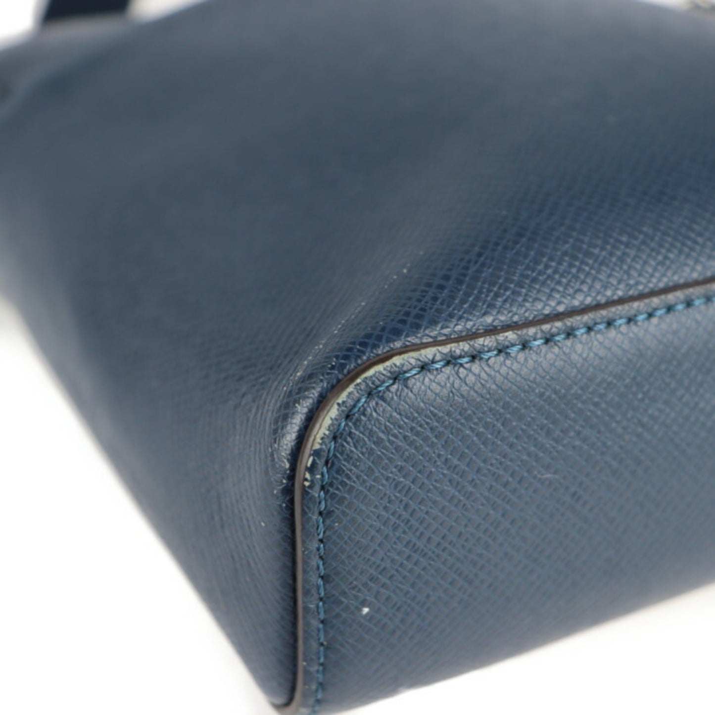Louis Vuitton, Navy, Leather, shoulder