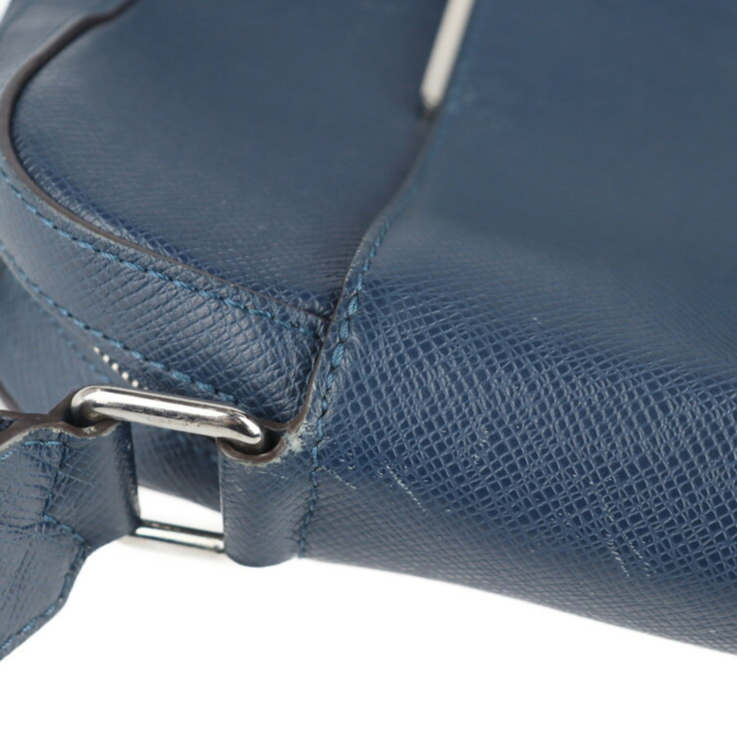 Louis Vuitton, Navy, Leather, shoulder