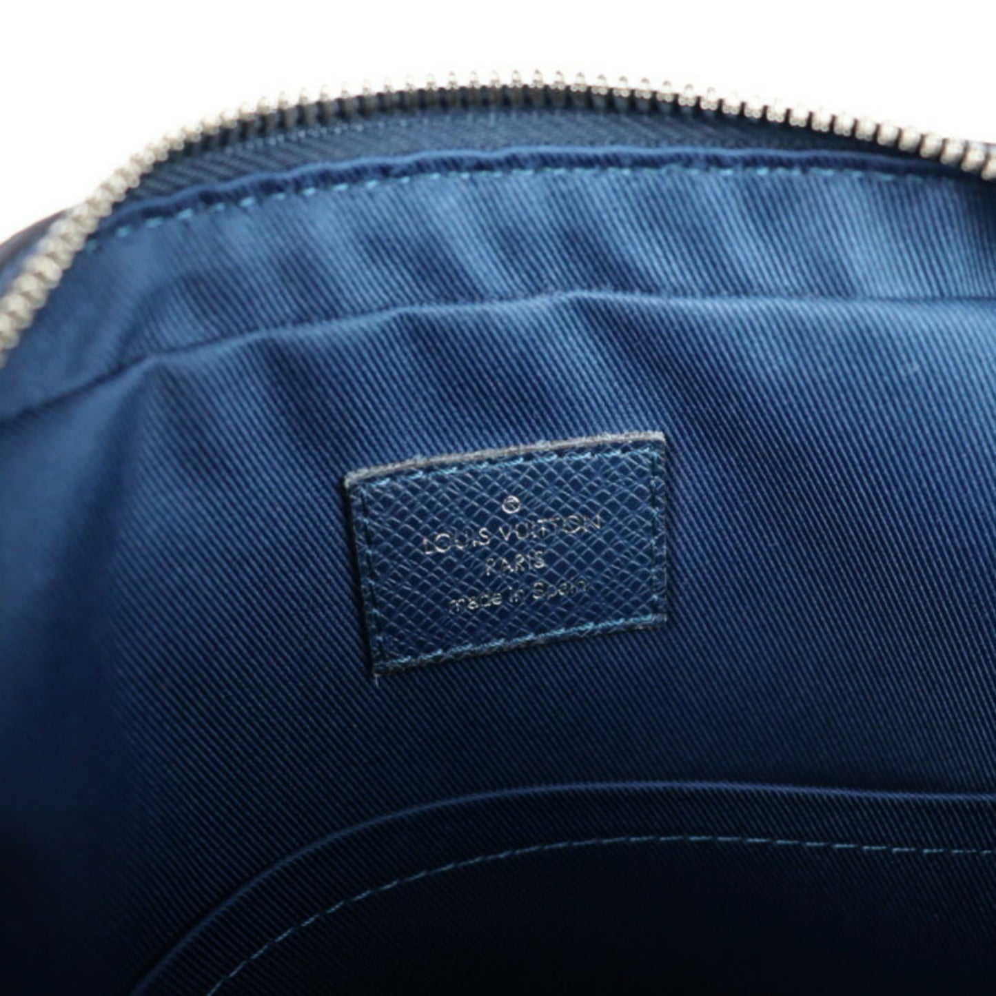 Louis Vuitton, Navy, Leather, shoulder