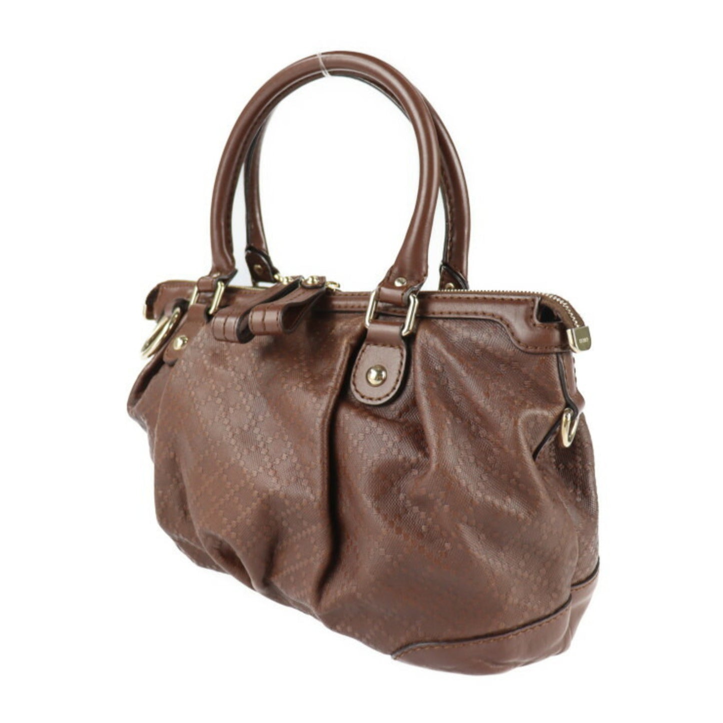 Gucci Diamante, Brown, Leather, handbag