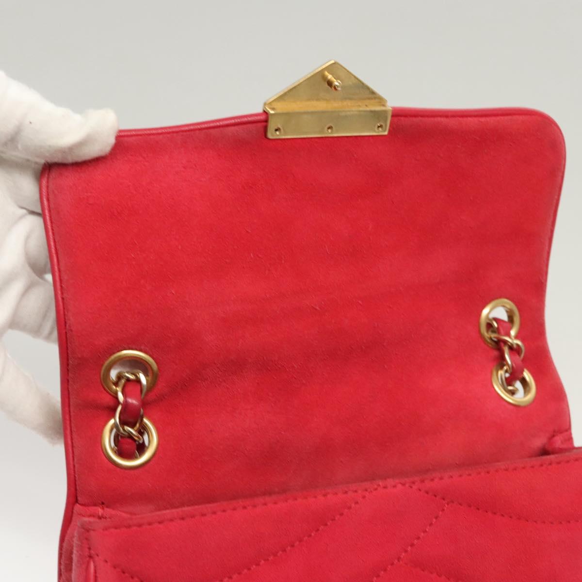 Chanel Chain Flap Shoulder Bag Suede, PINK, SUEDE, Shoulder bag