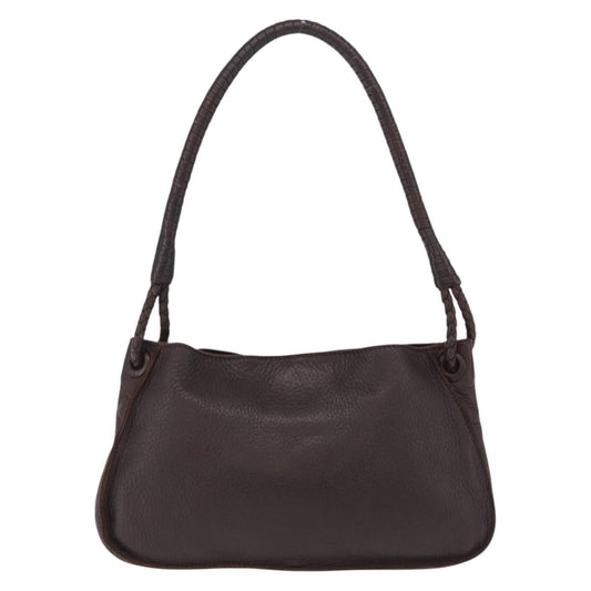 Bottega Veneta Shoulder Leather, Brown, Leather, Shoulder Bag