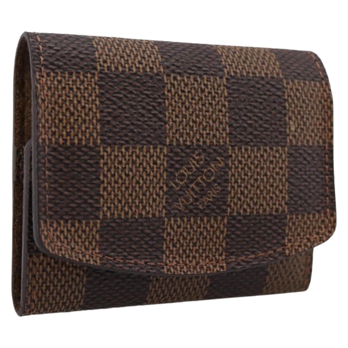 Louis Vuitton Cuff Case Monogram Damier, Brown, Canvas, Wallet
