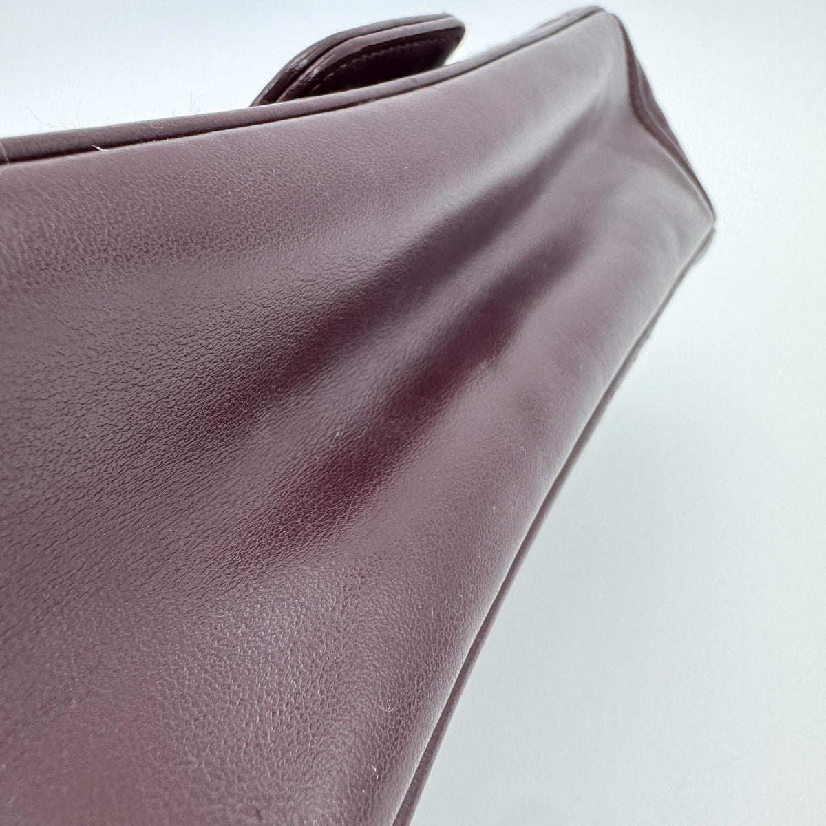 Prada Chain Flap Diagramme Quilted Leather, Burgundy, Leather, Shoulder Bag