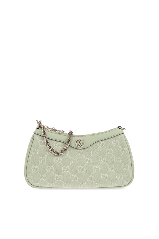 Gucci Ophidia, Green, Canvas, shoulder