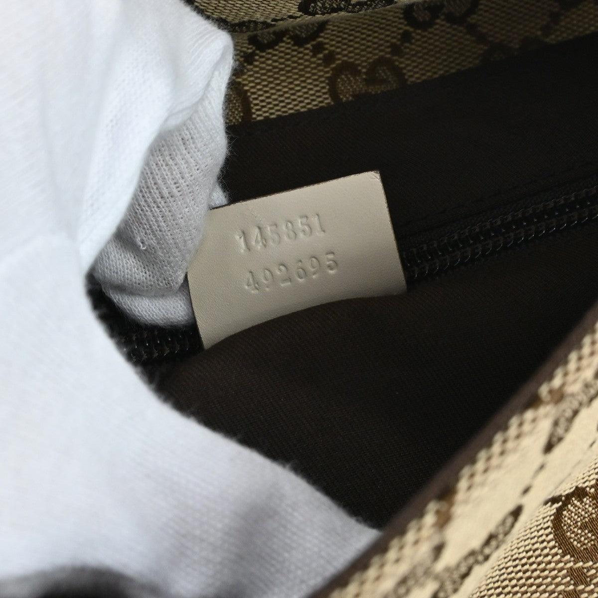 Gucci Waist Belt Bag (Outlet) GG Canvas and Leather, Beige, Canvas, Crossbody Bag