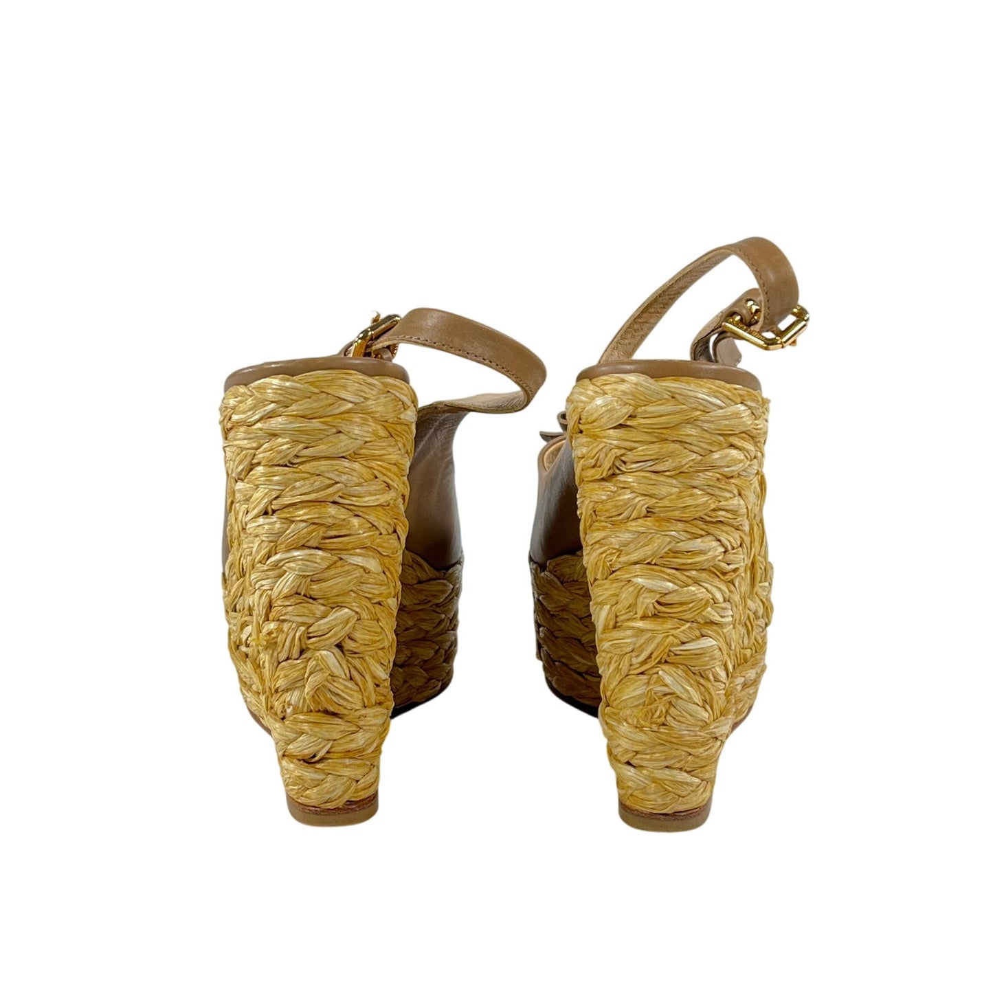 Dolce and Gabbana Espadrille Sandals 6.5 US Tan