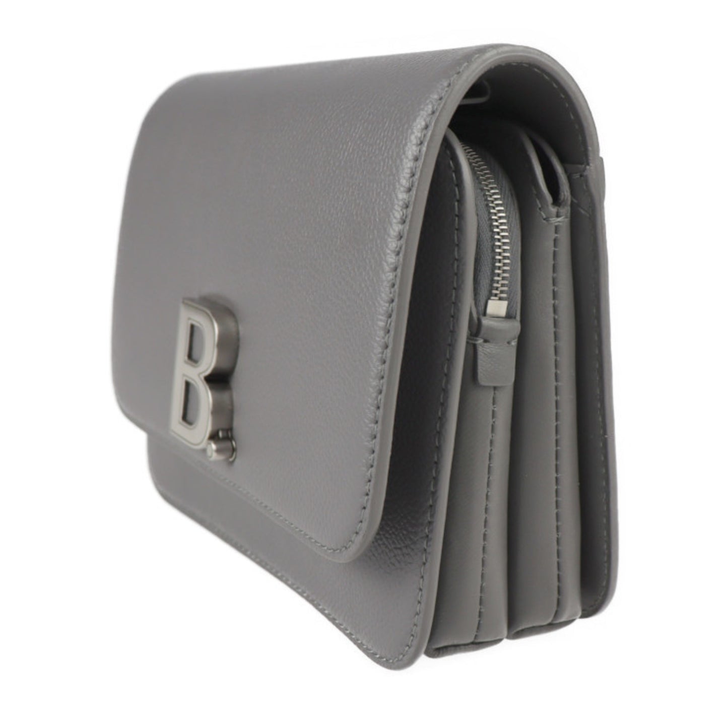 Balenciaga, Grey, Leather, shoulder