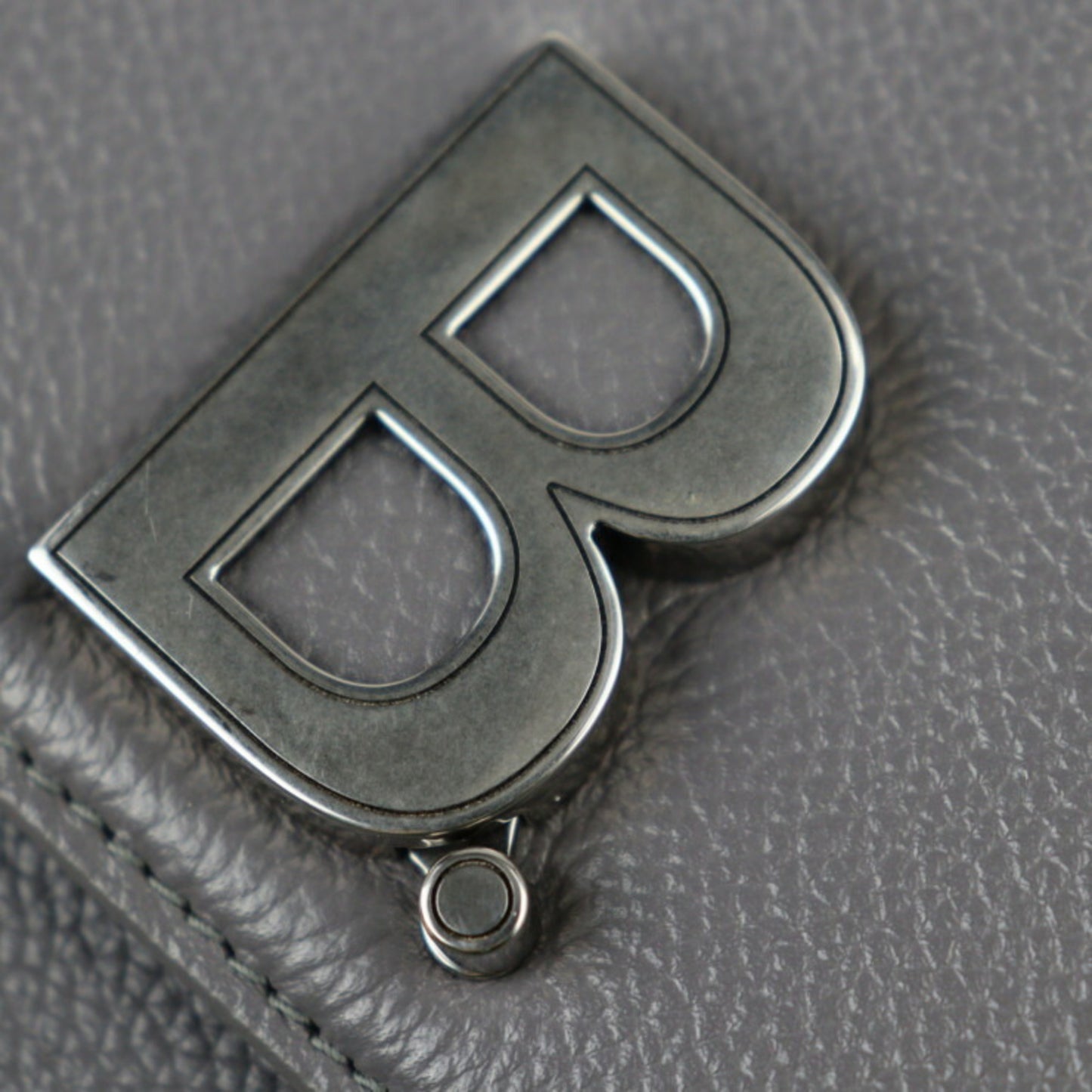 Balenciaga, Grey, Leather, shoulder