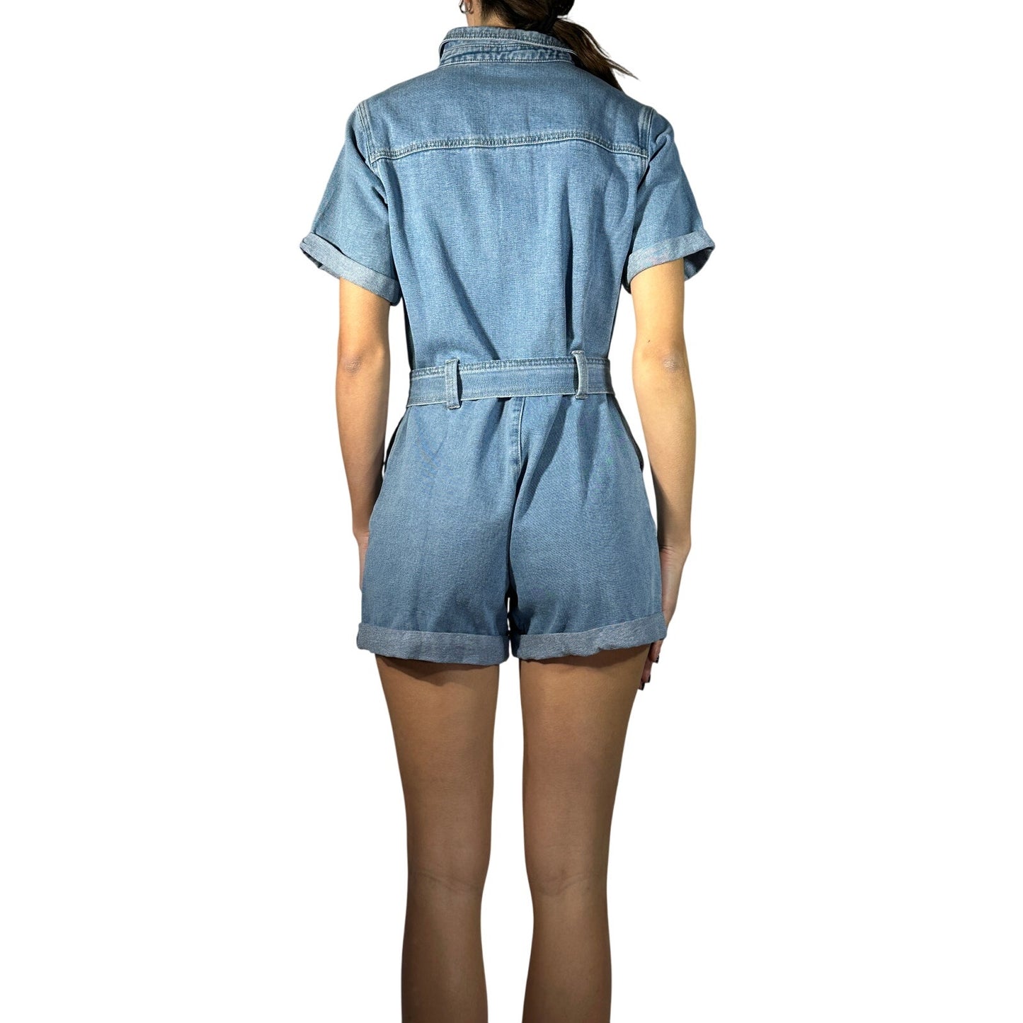 Oraije Paris Denim Playsuit
