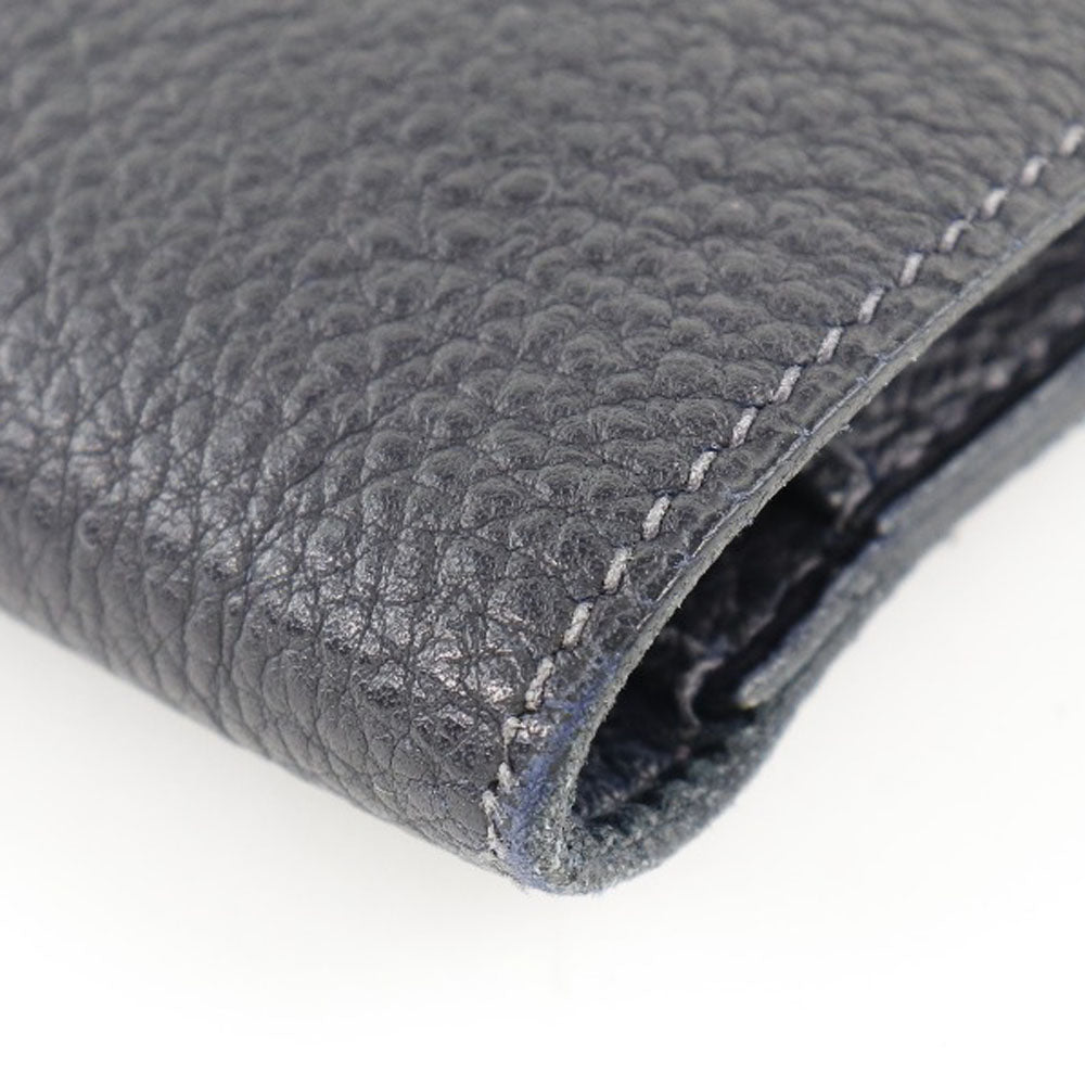 Hermès Dogon, Navy, Leather, wallet