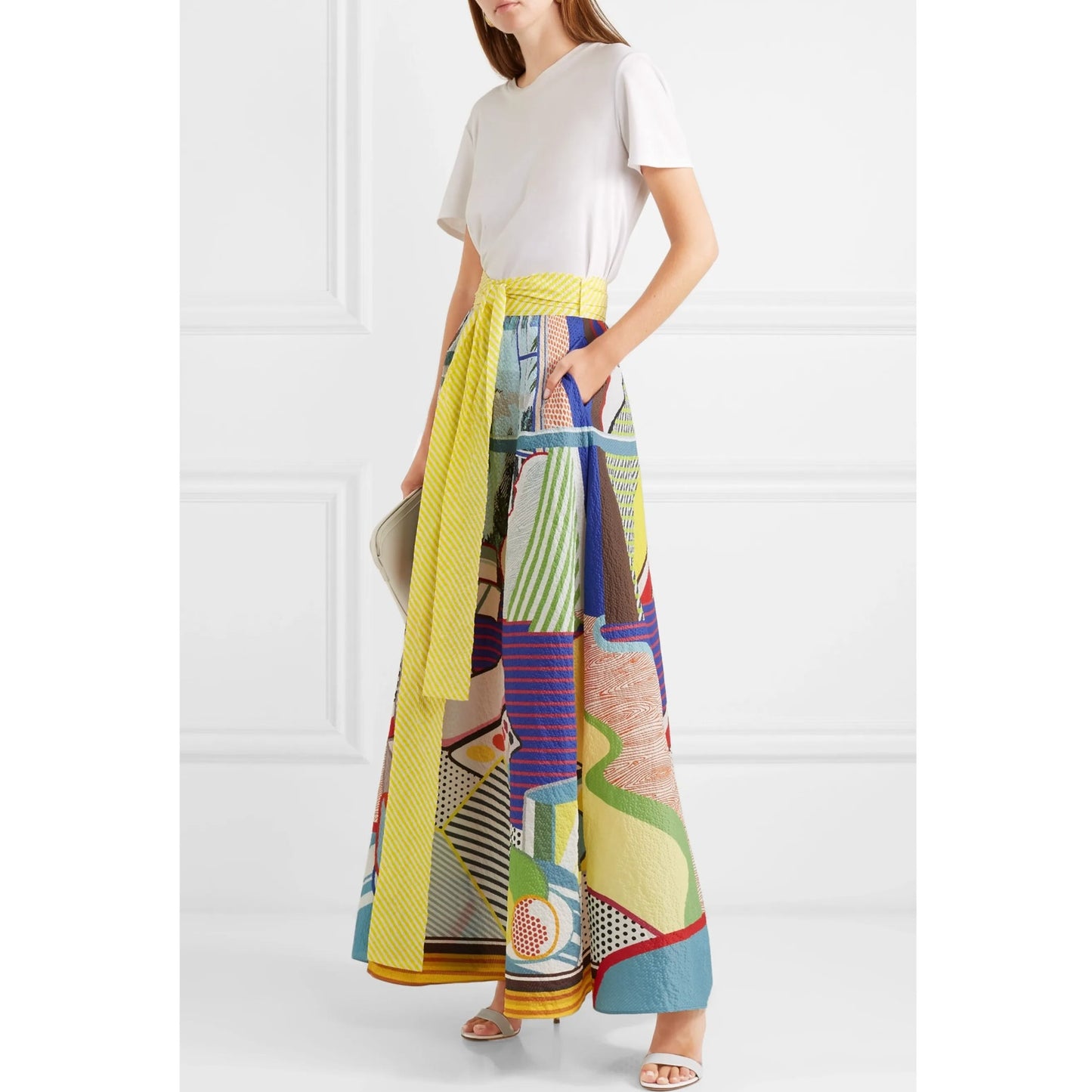 MARY KATRANTZOU Camilla Pop Art Maxi Skirt