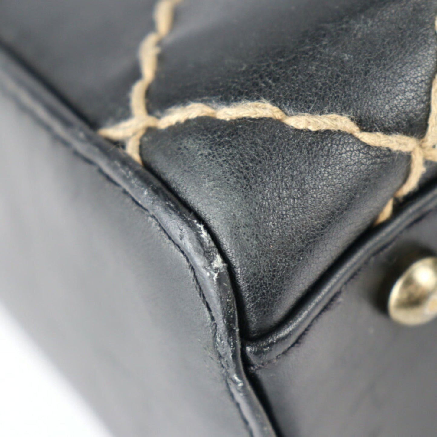 Chanel Bowling, Black, Leather, handbag