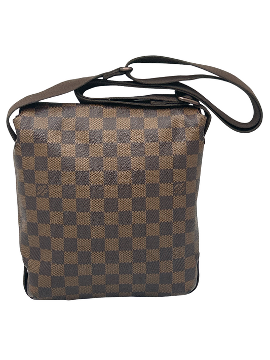 Louis Vuitton Brooklyn Handbag Damier, Brown, Canvas, Crossbody Bag