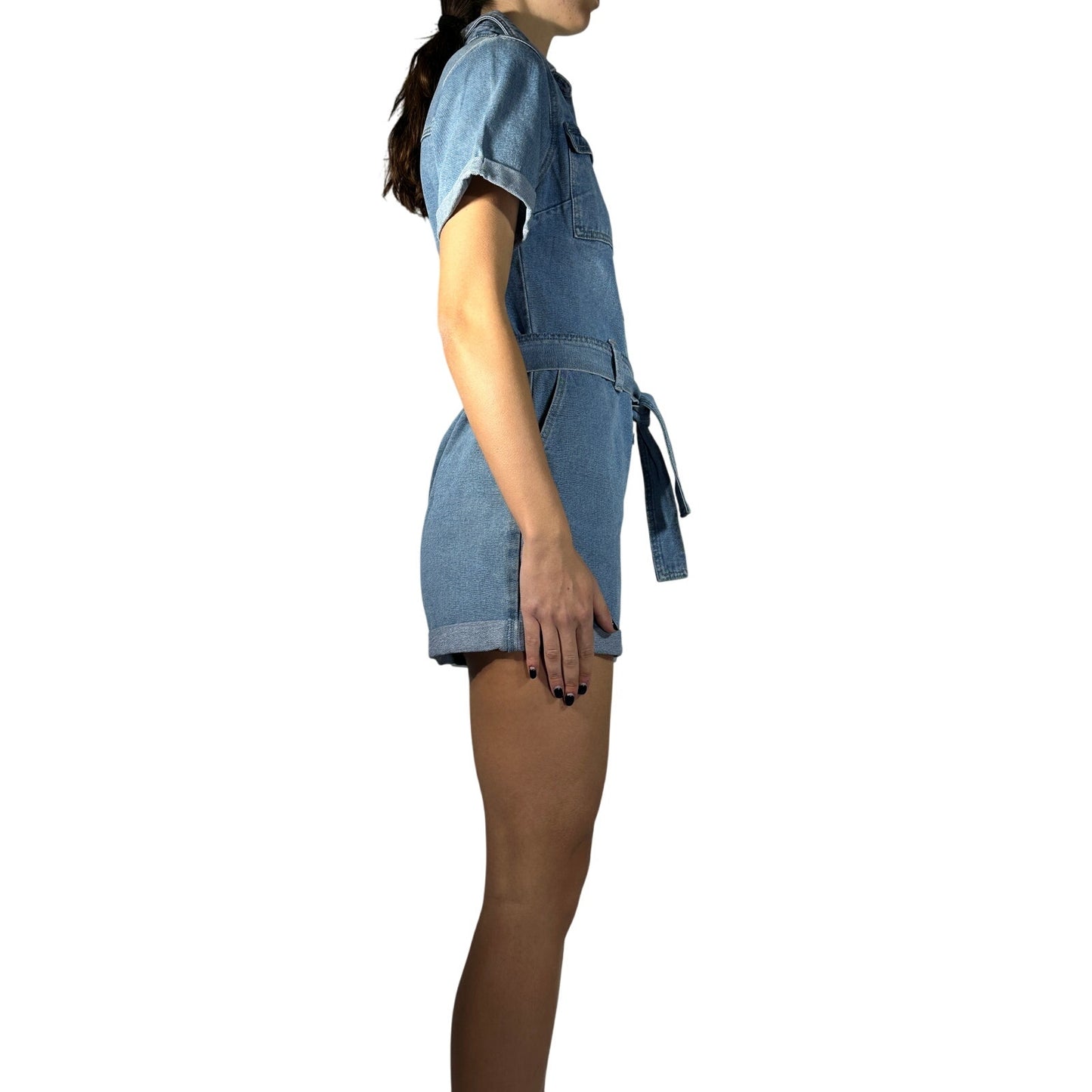 Oraije Paris Denim Playsuit