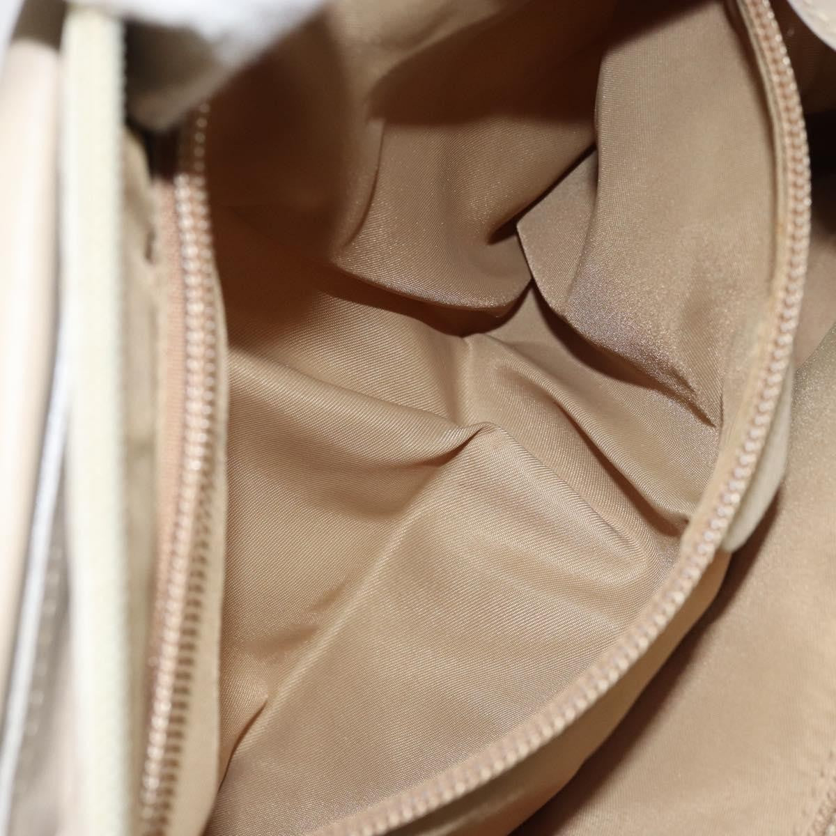 Celine Handbag Nylon, Beige, Nylon, Handbag