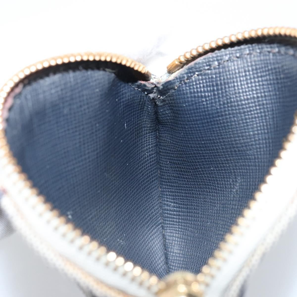 Louis Vuitton Round Coin Purse Mini Lin, Blue, Canvas, Clutch