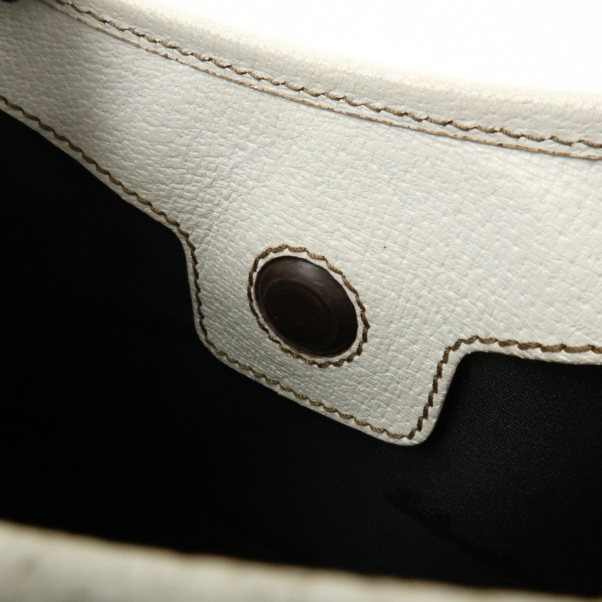 Salvatore Ferragamo Shoulder Bag Leather, White, Leather, Shoulder Bag