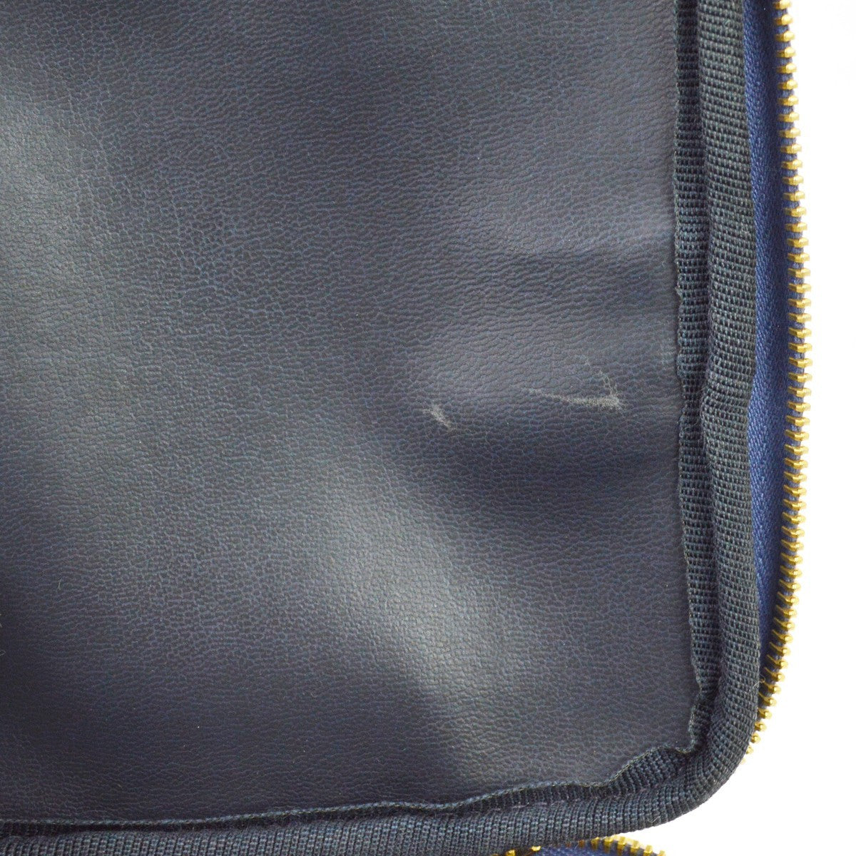 Chanel Vanity Case Quilted Denim, Blue, Denim, Clutch