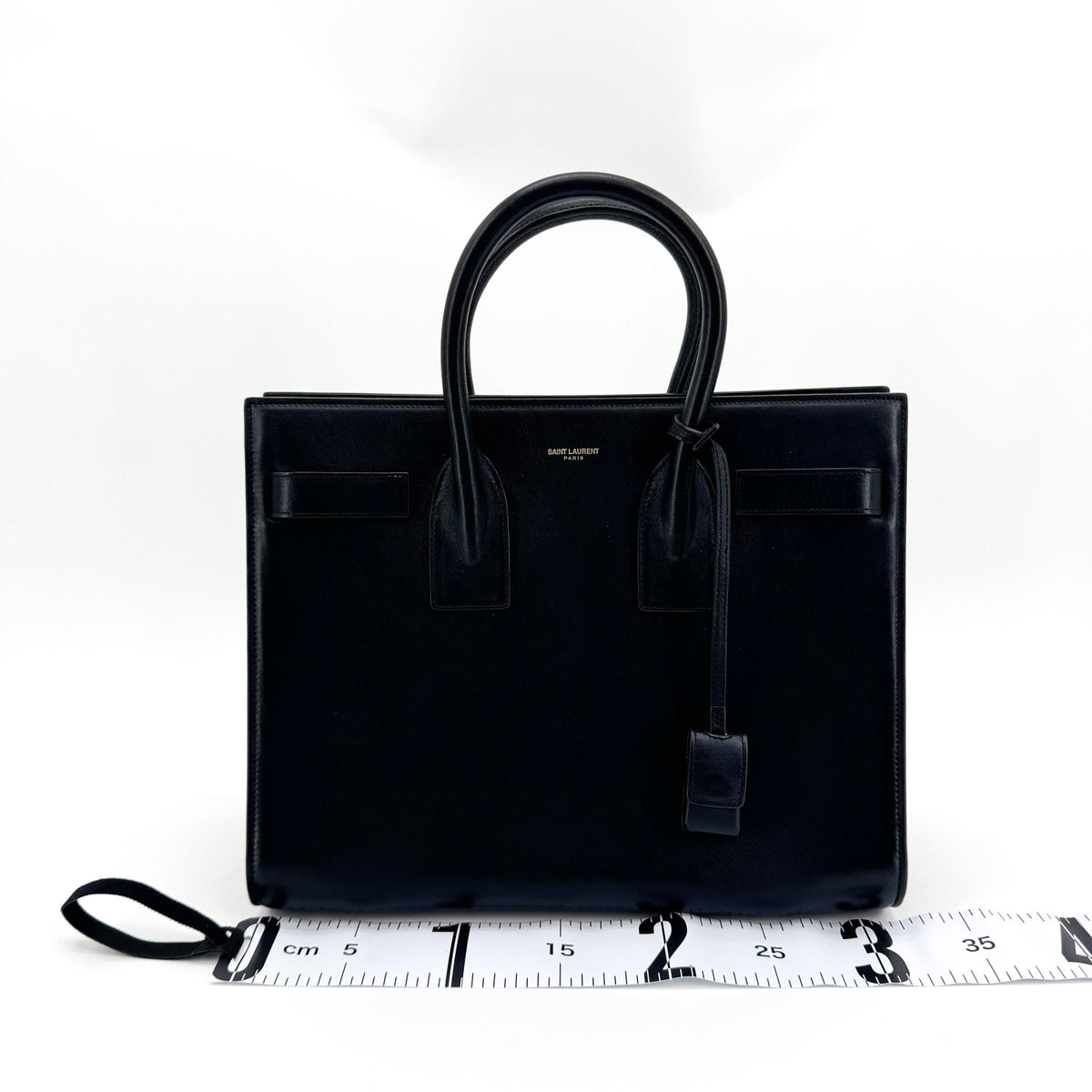 Saint Laurent Sac de Jour Leather, Navy, Leather, Handbag