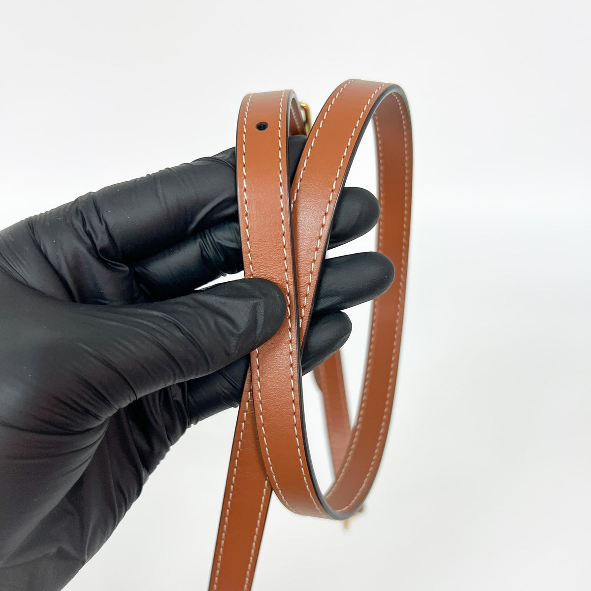 Celine Heart Leather, Brown, Calfskin, Handbag