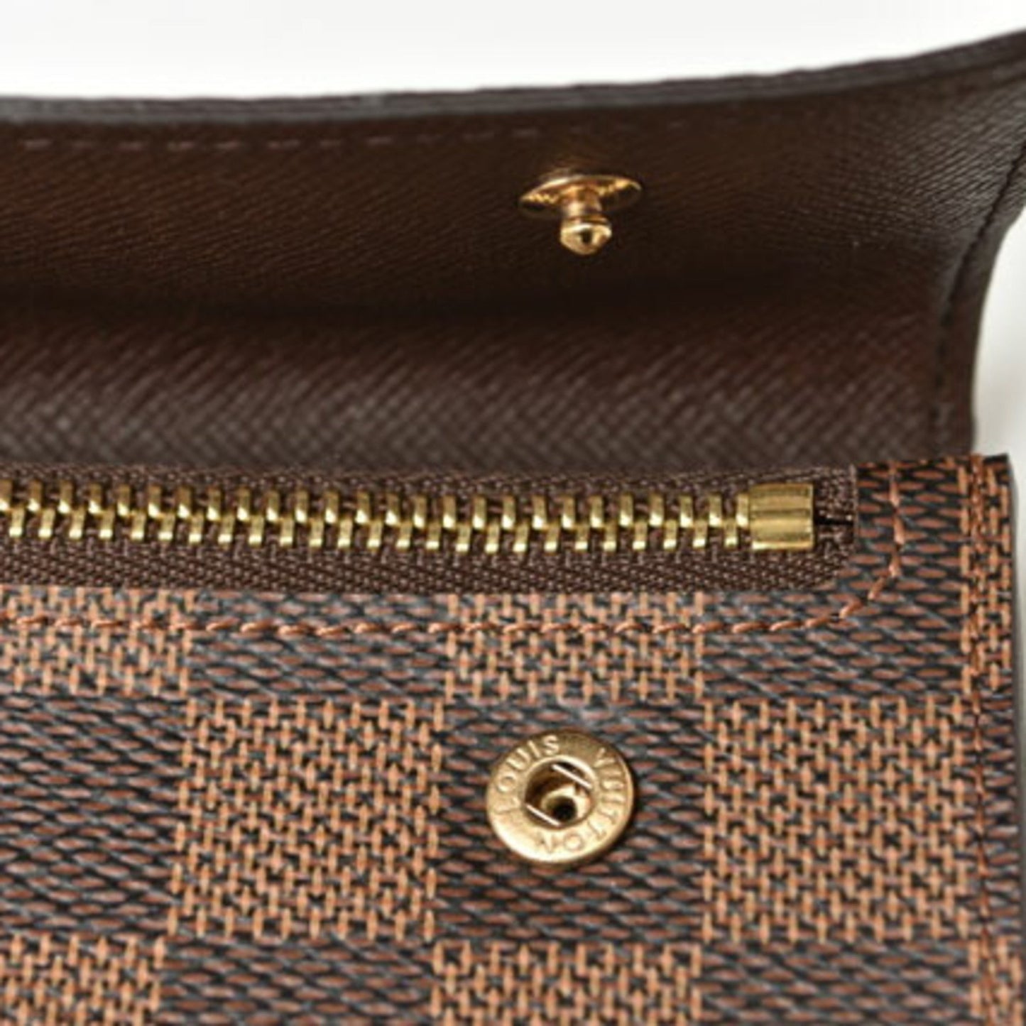 Louis Vuitton Accordeon wallet, Brown, Canvas, wallet