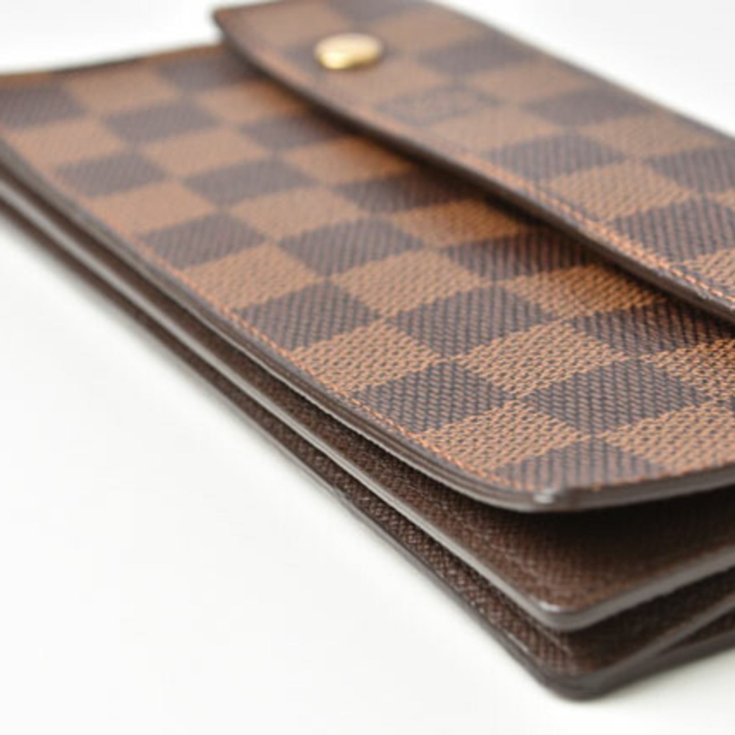 Louis Vuitton Accordeon wallet, Brown, Canvas, wallet