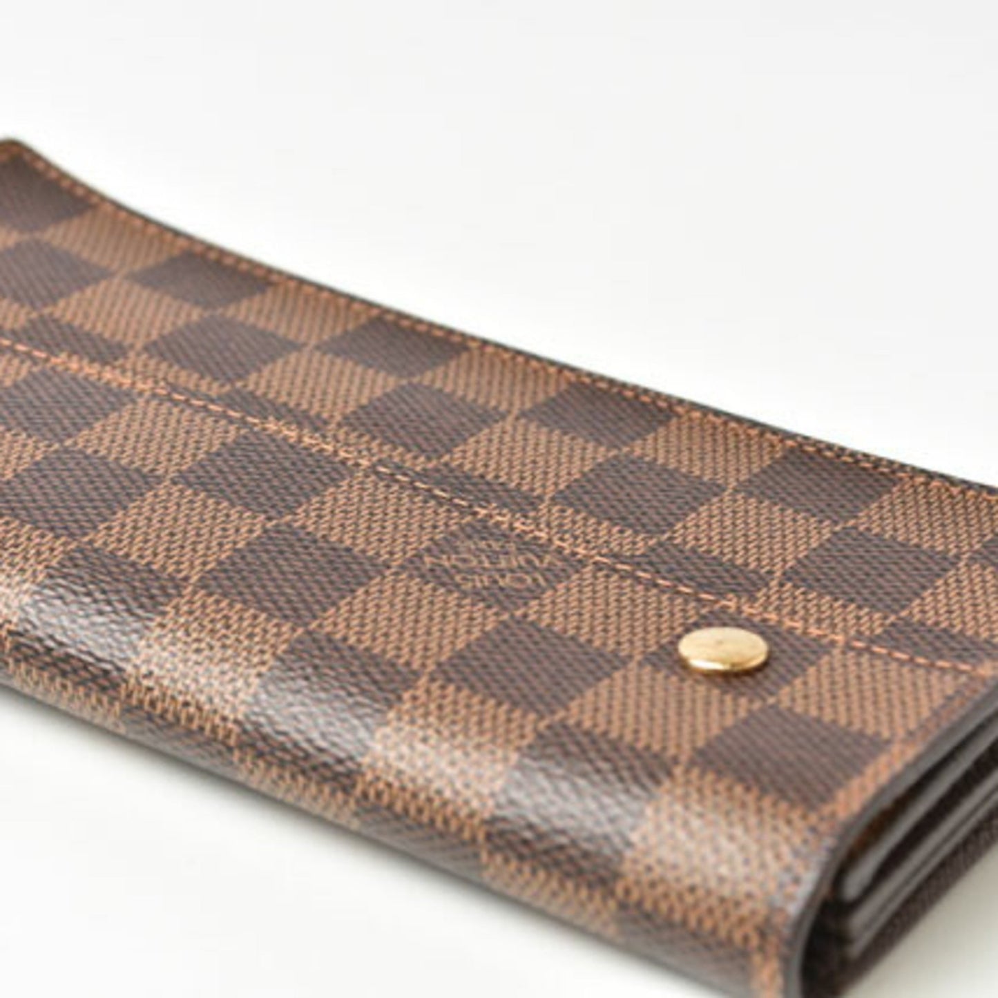 Louis Vuitton Accordeon wallet, Brown, Canvas, wallet