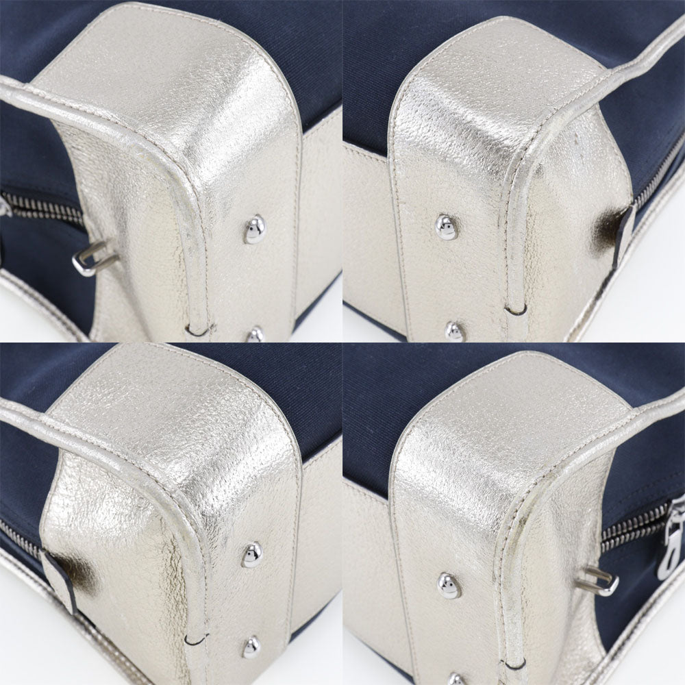Loewe Amazona, Navy, Canvas, handbag