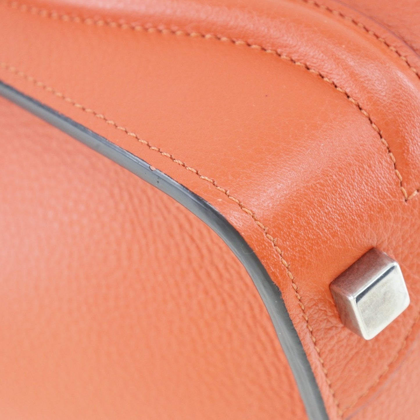 Céline Luggage, Red, Leather, handbag