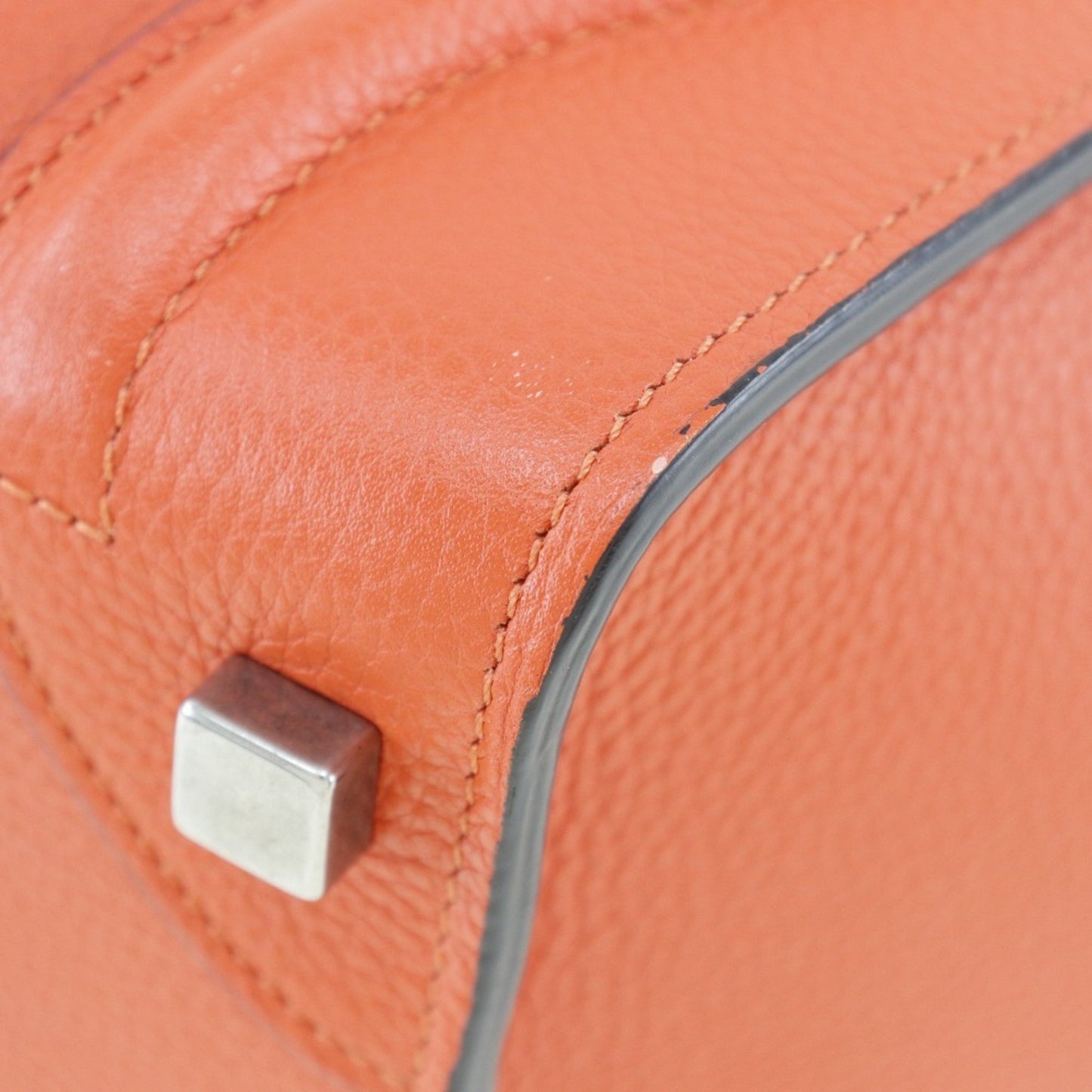 Céline Luggage, Red, Leather, handbag