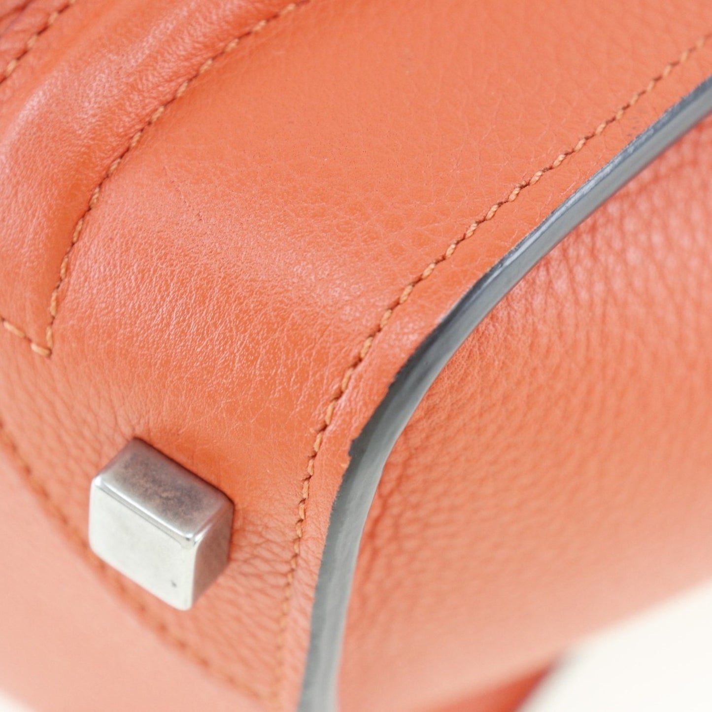 Céline Luggage, Red, Leather, handbag