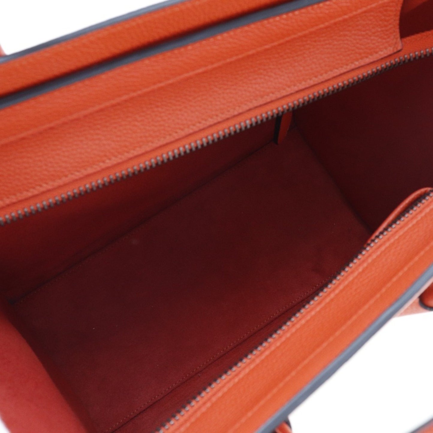 Céline Luggage, Red, Leather, handbag