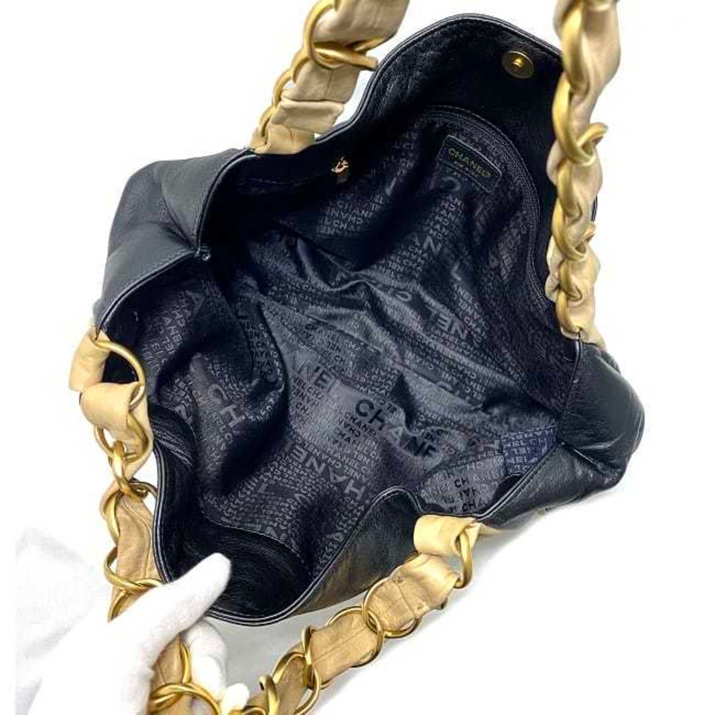 Chanel, Black, Leather, tote