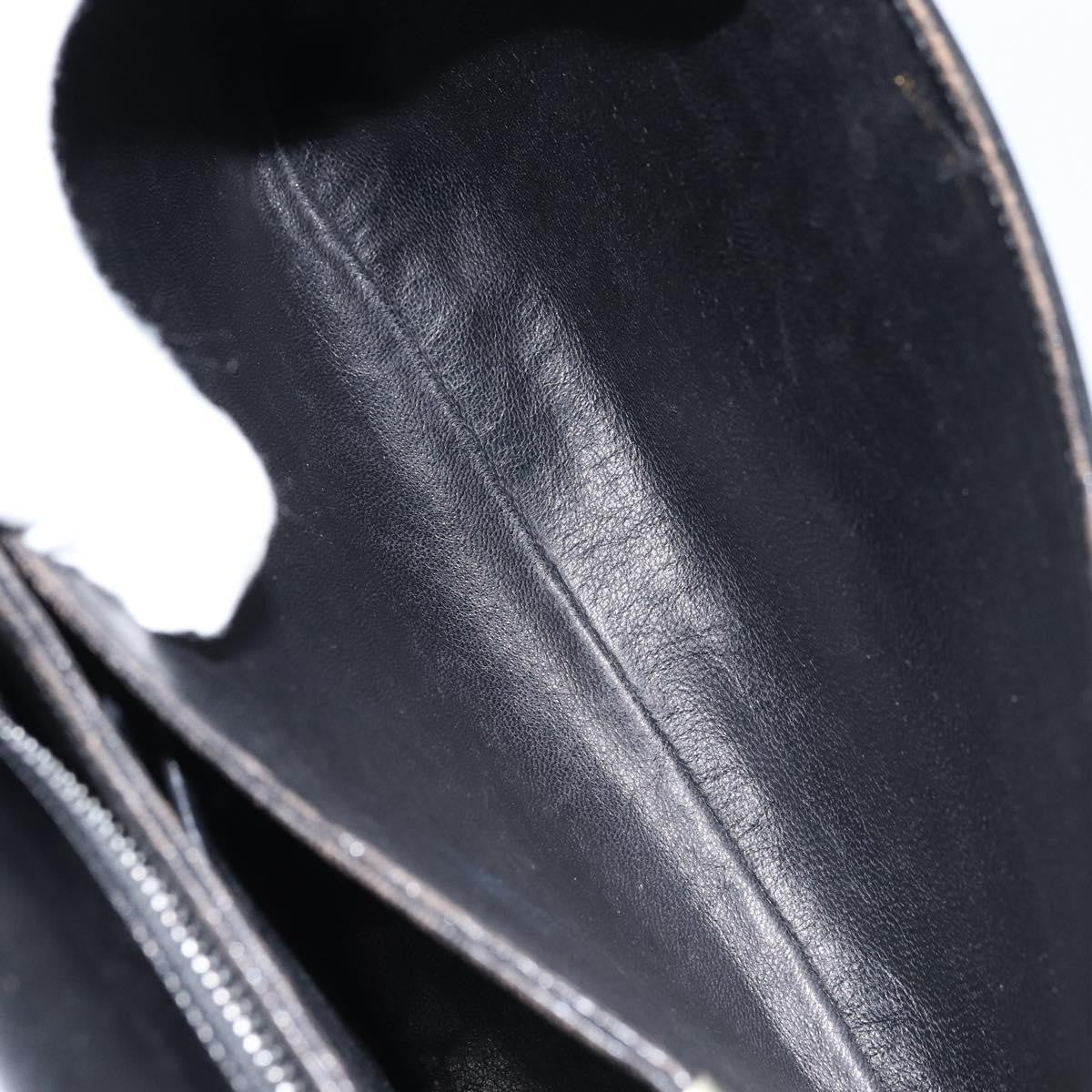 Celine Shoulder Leather, Black, Leather, Shoulder Bag