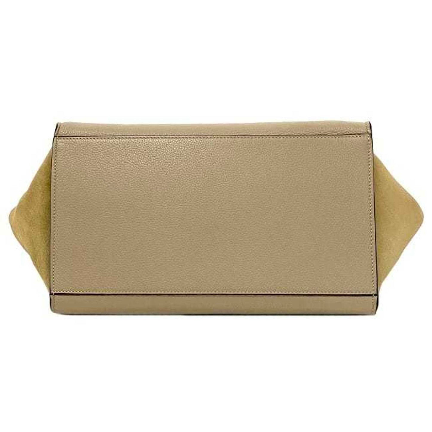 Céline Trapèze, Beige, Leather, handbag