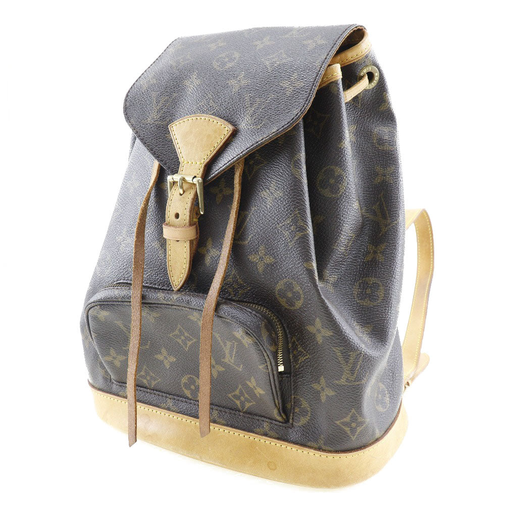 Louis Vuitton Montsouris, Brown, Canvas, backpack
