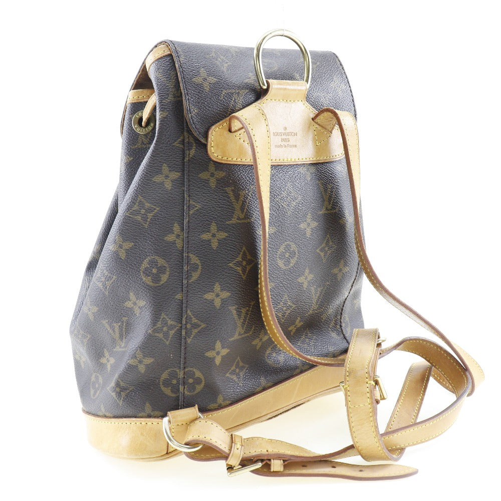 Louis Vuitton Montsouris, Brown, Canvas, backpack