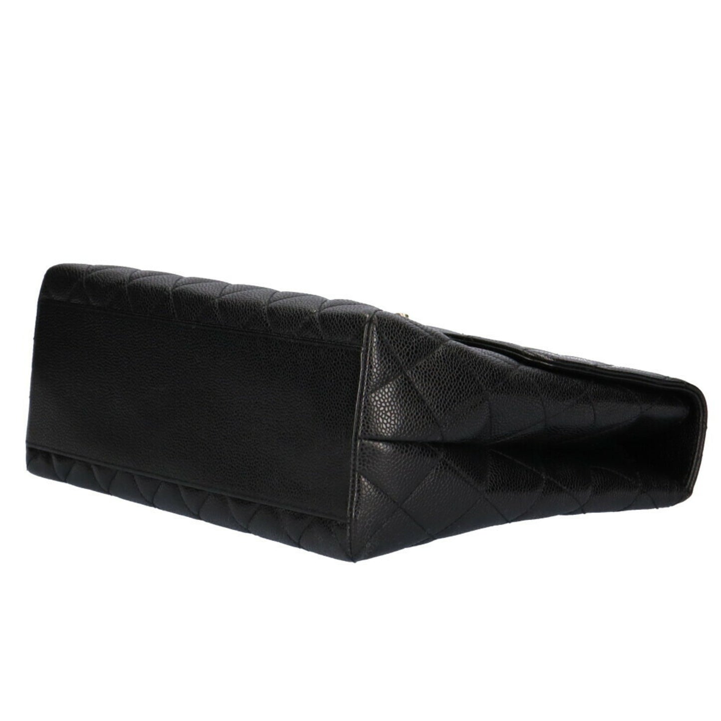 Chanel Coco Mark, Black, Leather, handbag